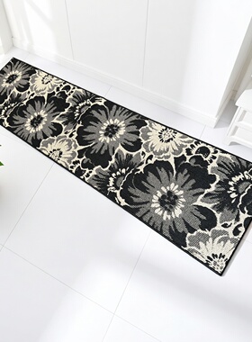 加长款欧式厨房地垫孤品外贸地毯走廊防滑地毯吸水耐脏加厚阳台垫