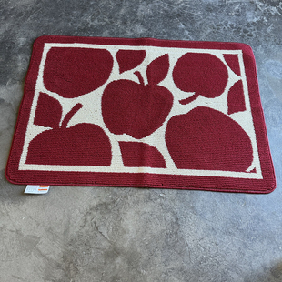 新年红色加厚丙纶毛圈入户门垫欧美风格防滑地毯蹭灰吸尘特价外单