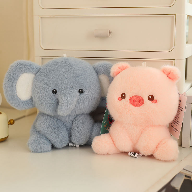可爱桌伴娃娃陪伴学习兔子企鹅猫狗大象毛绒玩具小猪毛绒玩偶礼物