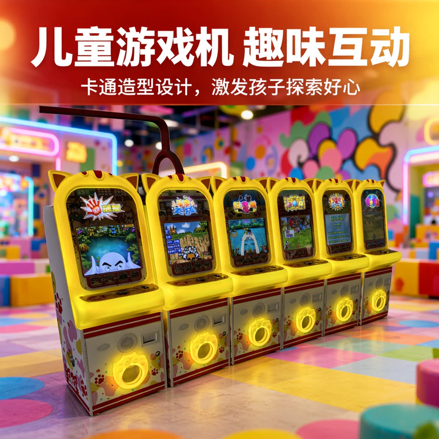 电玩城儿童投币游戏机小波比拍拍乐套牛抓泥鳅卡通游乐场设备新款