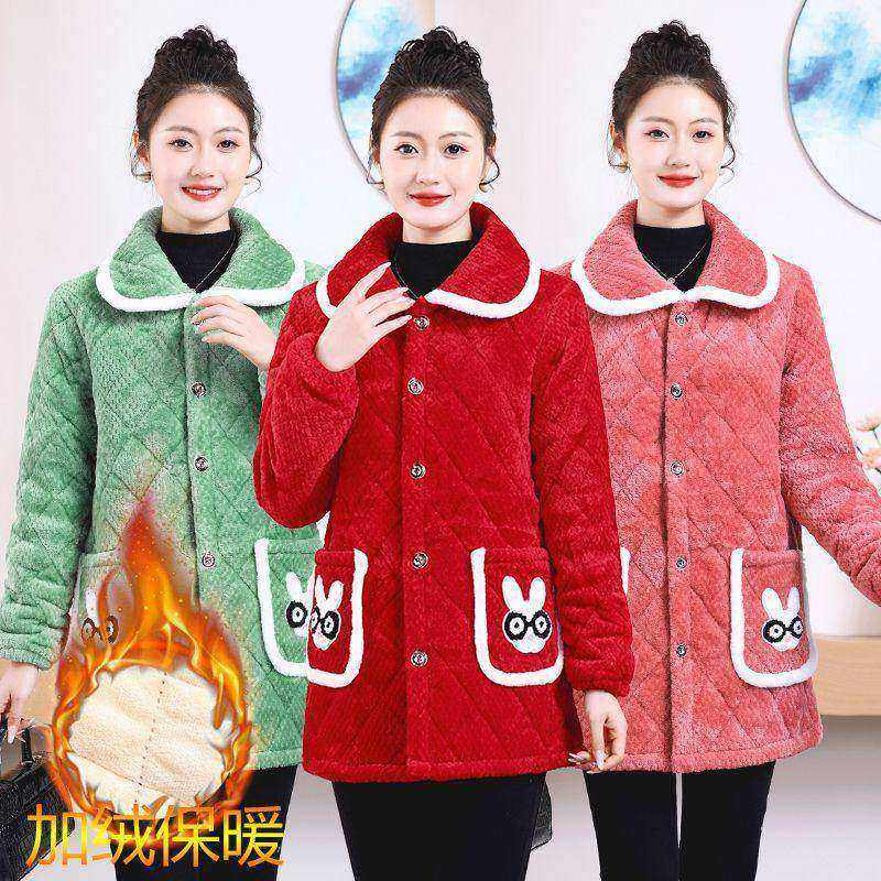 四川省服加绒加厚女装罩衣外套冬季新款保暖宽松大码防脏翻领棉衣,家庭/个人清洁工具,围裙,淘宝优惠券,粉丝福利购,淘宝优惠卷