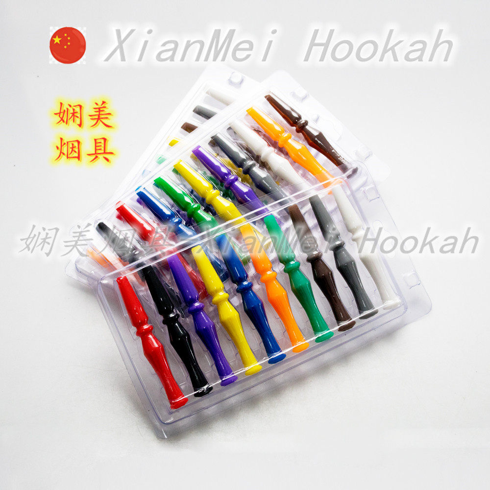 硅胶吸嘴 酒吧KTV挂脖shisha 挂绳个人木头不锈钢烟嘴