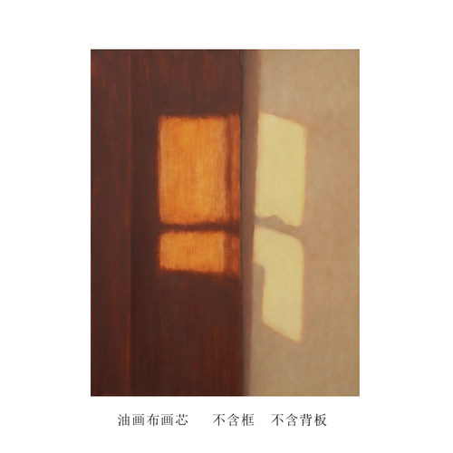 中古风温柔影子艺术海报未装裱装饰画治愈系挂画画芯可定制无框画