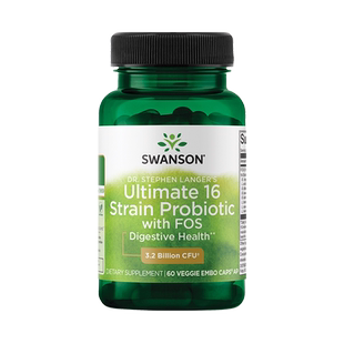 美国swanson斯旺森 16种活性益生菌胶囊60粒Ultimate 16 Strain