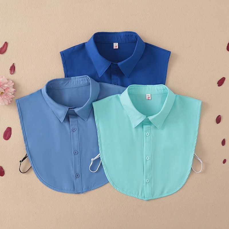 假衬衣领男女衬衫百搭尖领