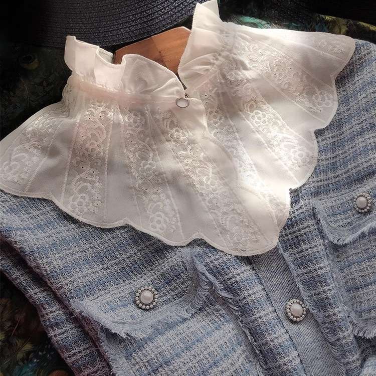 宫廷洛丽塔荷叶边假领