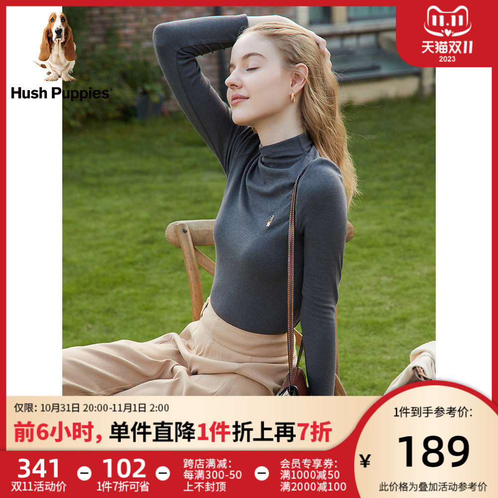 Hush Puppies暇步士女装秋冬中高领修身打底衫长袖T恤|HC-21514D使用感如何?