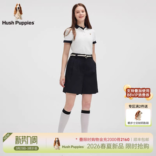 2026年夏棉感透气休闲百搭短裤 五分裤 暇步士女装 女 弹力骑兵斜