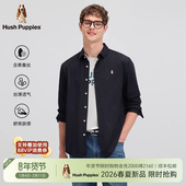 云柔舒爽 暇步士男装 衬衣2026年春通勤休闲长袖 衬衫 男含桑蚕丝