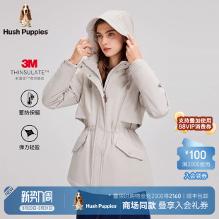 冬季 暇步士女装 高效暖绒立领可拆卸连帽棉服 商场同款