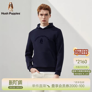 Hush 春秋植绒印花连帽休闲卫衣男百搭运动上衣 Puppies暇步士男装