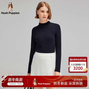 气质上衣百搭基础款 秋季 暇步士女装 半高领打底衫 弹力亲肤细腻