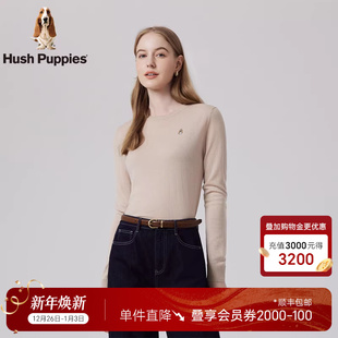 弹力针织打底衫 秋季 暇步士女装 亲肤保暖易打理女 羊毛可机洗