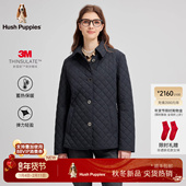 3M高效暖绒 暇步士女装 2025冬季 新款 气质菱形格休闲棉服外套女