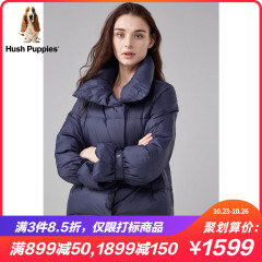 Hush Puppies暇步士2019冬新款女装宽松保暖短款羽绒服|HJ-19713D