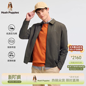 春季 暇步士男装 简约纯棉翻领外套商务通勤休闲夹克 优质匹马棉