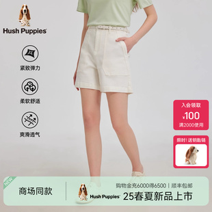 新款 直筒牛仔短褲 暇步士女裝 2025夏季 簡(jiǎn)約五分褲 彈力爽滑 經(jīng)典