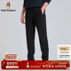 弹力保暖 裤 暇步士男装 秋冬季 松紧腰厚款 休闲裤 复合加绒长裤 子