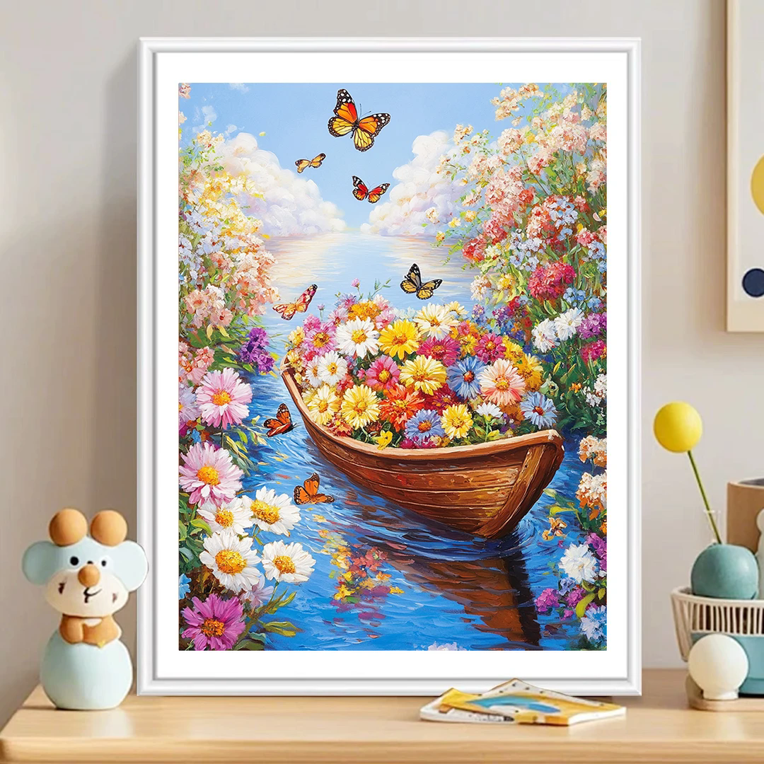 满载而归十字绣小件卧室餐厅花卉