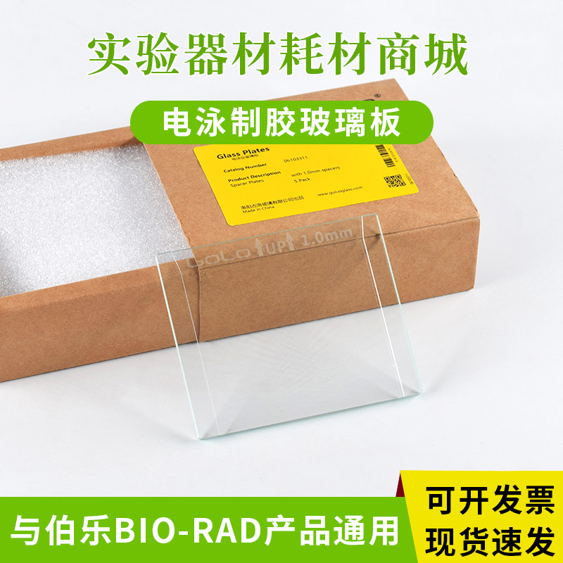 适配伯乐bio-rad垂直电泳仪 玻璃制胶板 电泳板 制胶厚板制胶长板