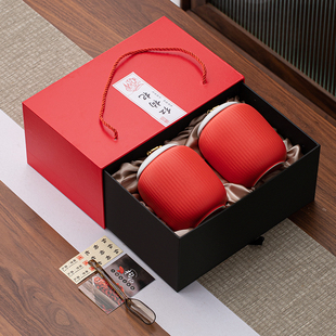 高档红枸杞包装盒 宁夏枸杞空盒 黑枸杞礼品盒陶瓷密封罐印字定制