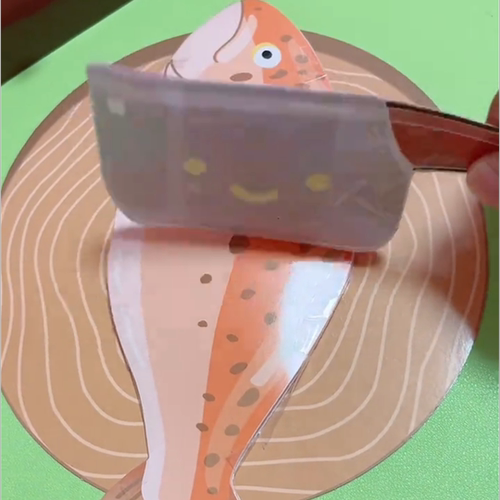 手账贴画儿童手工DIY解压捏捏乐爆改美食烤鱼烤鸭玩具