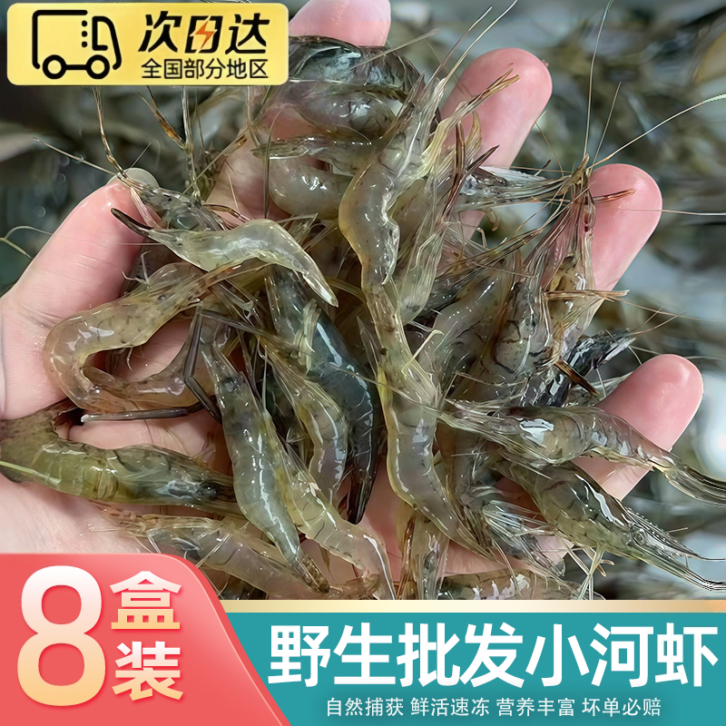 【顺丰】小海虾鲜活冷冻速冻整箱海水青岛大虾冻虾青虾白虾基围虾
