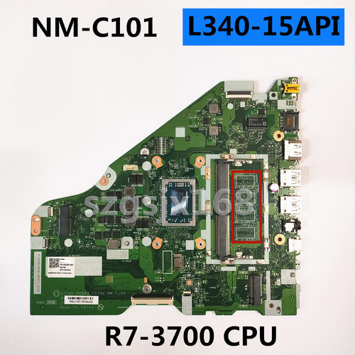 NM-C101 联想 IdeaPad L340-15API 主板AMD CPU R7 3700U