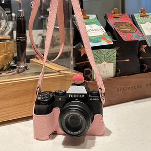 富士XS20保护套XT30二三代xt50相机包xt5x100vi皮套XE5粉色壳配件