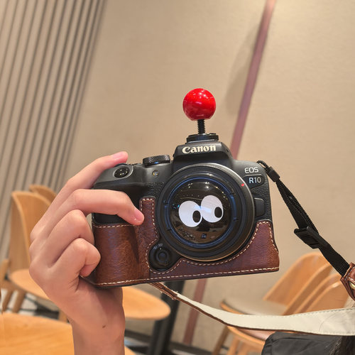 佳能R50保护套V1相机包R8底座R100 R5R6R7R10微单200DM50二代皮套