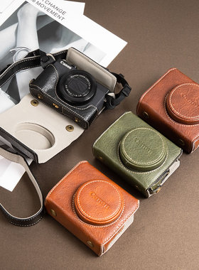 适用佳能g7x2相机包g7x3相机V1皮套g7xmark2 II III V1配件保护壳