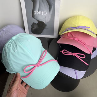 大头围速干棒球帽女夏防晒可爱辣妹多巴胺百搭遮阳显脸小鸭舌帽子