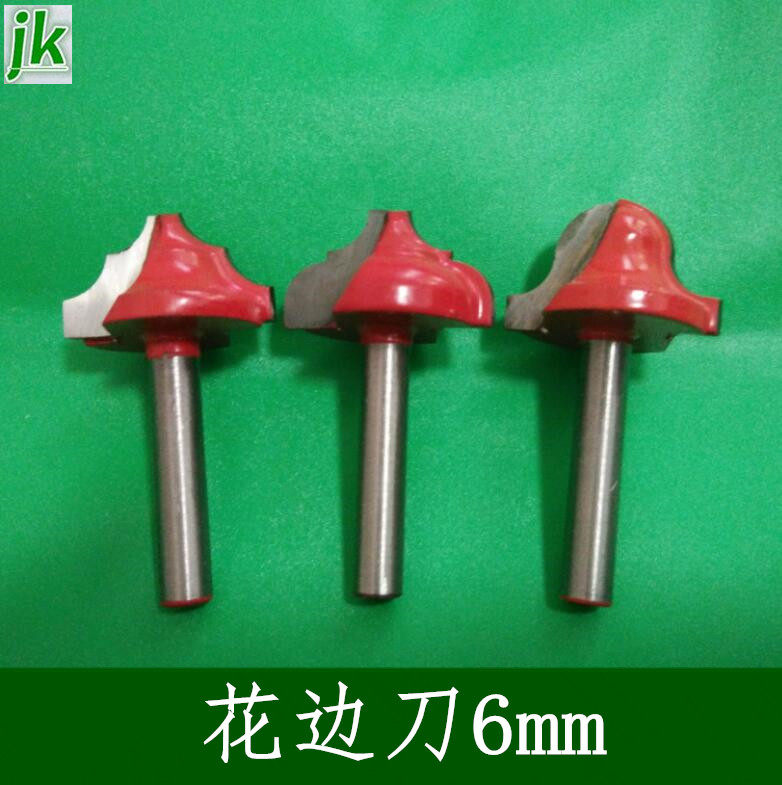 雕刻机花边刀木工雕刻刀6mm花边刀倒边铣刀钨钢刀具广告木工刀