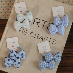 儿童布艺发绳蝴蝶结甜美发饰可爱女童发绳扎头发不伤发小皮筋发饰