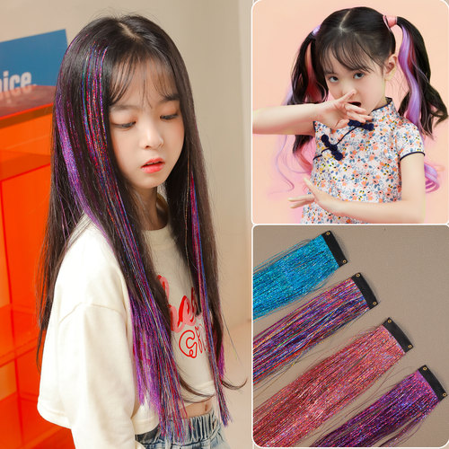 儿童假发片无痕挂耳染