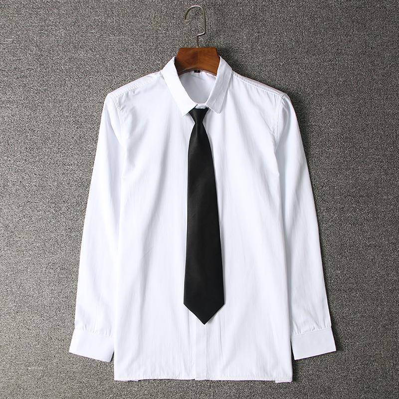 男款学院学生装韩版大码校服DK制服长袖衬衫JK宽松短袖衬衫图片