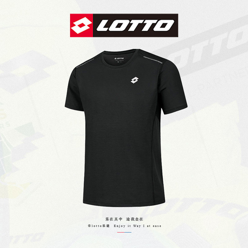 乐途男士运动短袖2024夏季新款冰丝速干透气清爽T恤休闲服针织衫