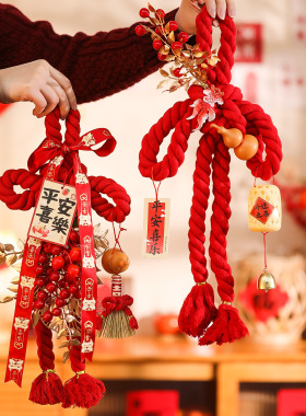 万字结入户门口挂件乔迁之喜装饰新居仪式用品大全中国结红色门挂
