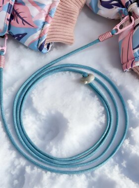 手工编织可调节彩色撞色手套挂脖绳户外骑行滑雪手套专用绳防丢绳