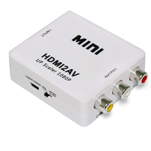 HDMI转AV转换器 HDMI TO AV MINI HDMI2AV 高清视频转换器 1080P