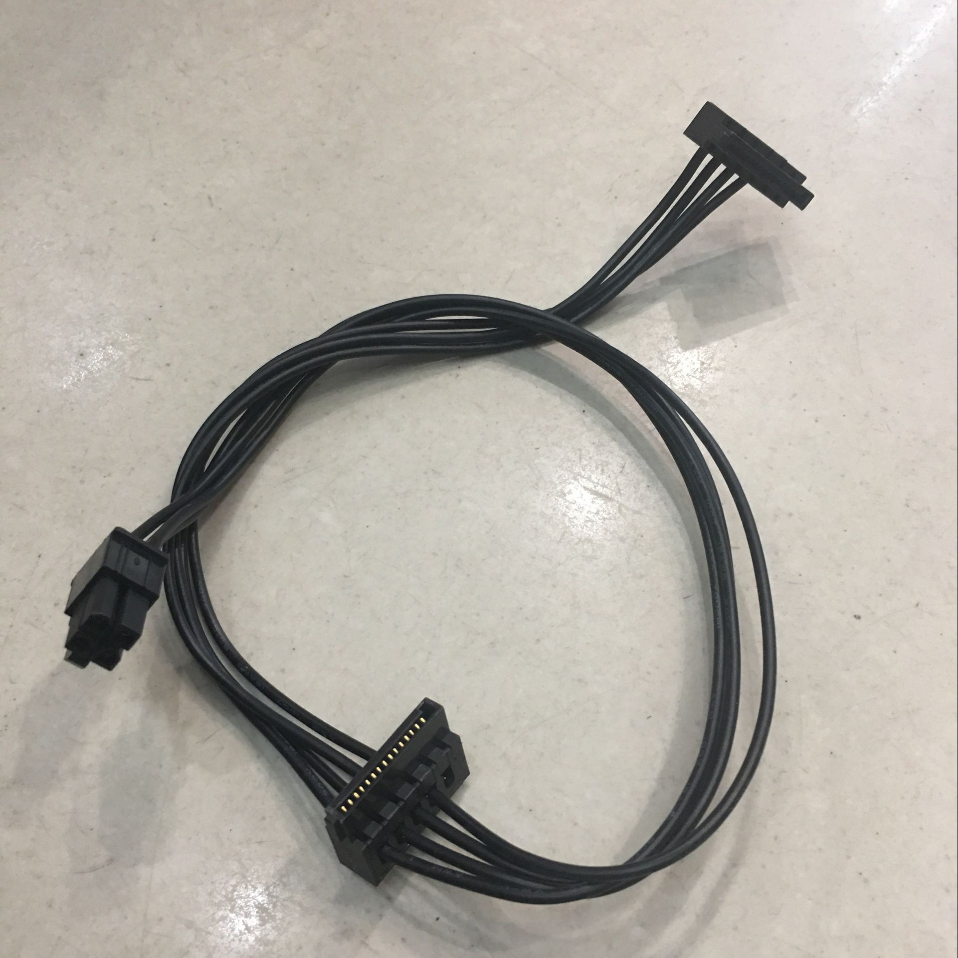 联想Q75 Q87 H81 H110 Q170 A75 A78主板专用大4P转双SATA转接线