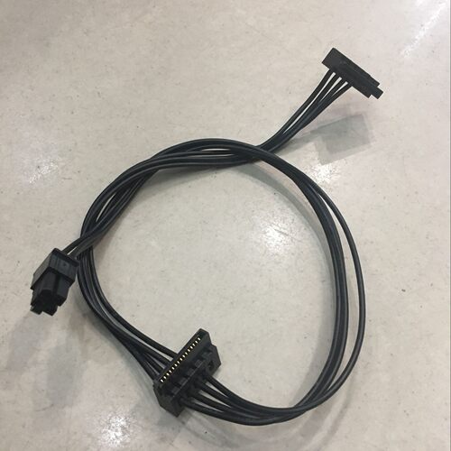 联想Q75 Q87 H81 H110 Q170 A75 A78主板专用大4P转双SATA转接线