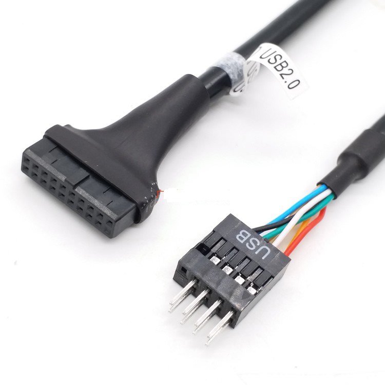 USB2.0转USB3.0 9pin转20pin公插针排母线 usb 2.0转3.0数据线