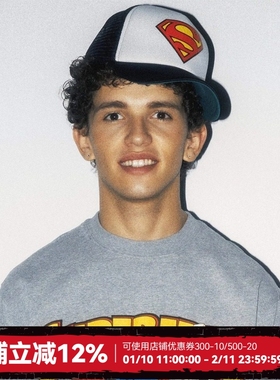 【超人SUPERMAN联名】WHOOSIS 超人logo发泡货车帽弯沿帽美式街头