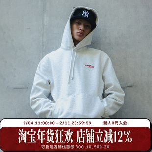 WHOOSIS（不知其名）8字小logo连帽卫衣帽衫春秋情侣百搭校园男女