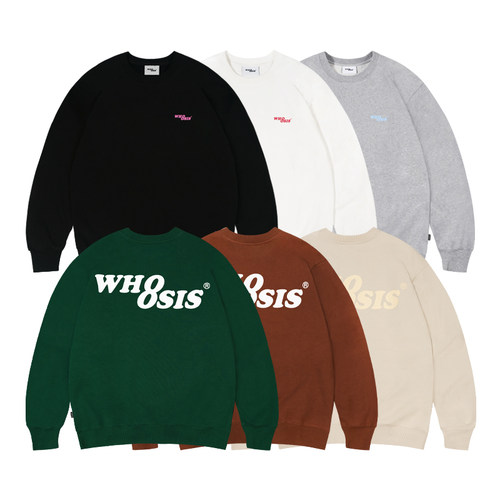WHOOSIS经典8字logo卫衣
