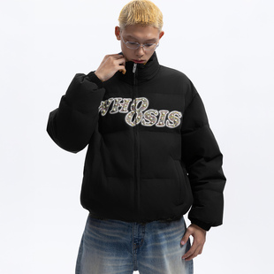 WHOOSIS（不知其名）小香风贴布90鸭绒羽绒服外套秋冬保暖厚男女