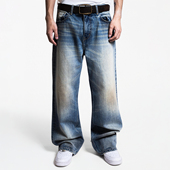 不知其名 内华达怀旧洗水牛仔裤 长裤 WHOOSIS 美式 复古秋冬男女