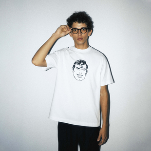 超人SUPERMAN联名 美式 WHOOSIS T恤男夏季 休闲潮 超人人像短袖