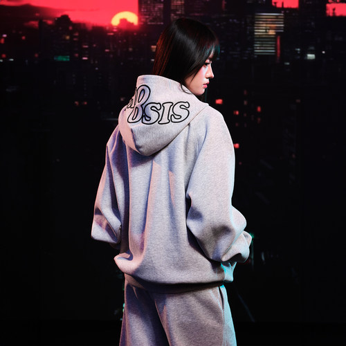 WHOOSIS（不知其名）太空棉拉链帽衫卫衣秋季百搭男女校园松弛感